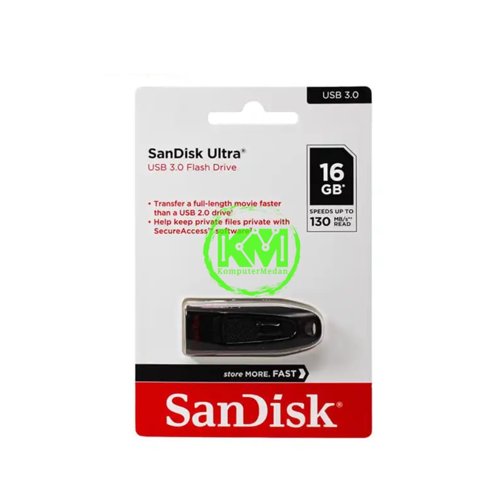 SANDISK ULTRA CZ48 16GB USB 3.0 FLASHDISK - Image 1