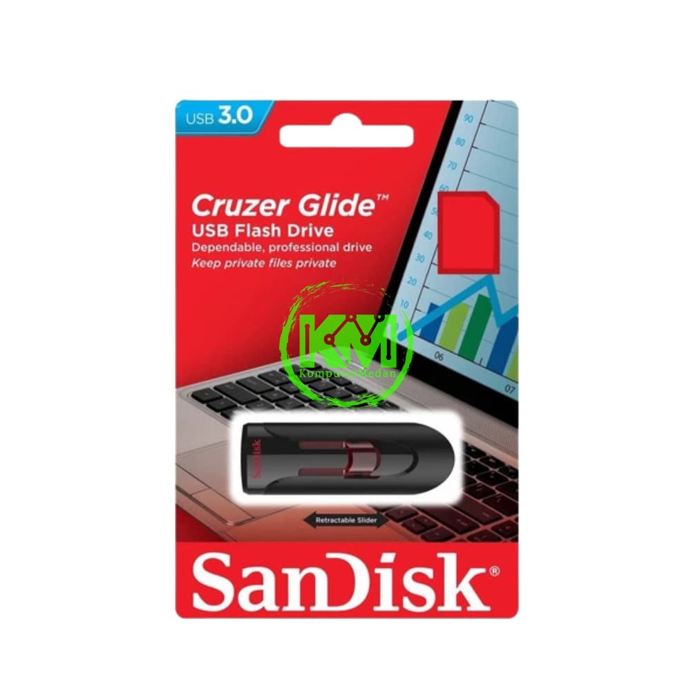 SANDISK CRUZER GLIDE CZ60 128GB USB 2.0 FLASHDISK - Image 1