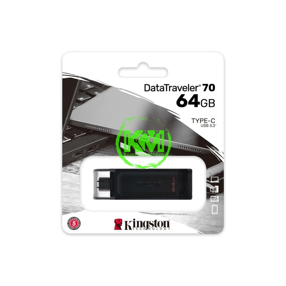 KINGSTON DT70 USB TYPE C 64GB USB 3.2 NP FLASHDISK - Image 1