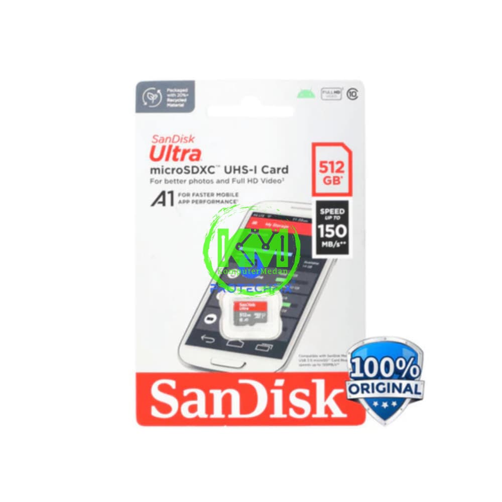 SANDISK MICROSD CLASS10 512GB MEMORY CARD