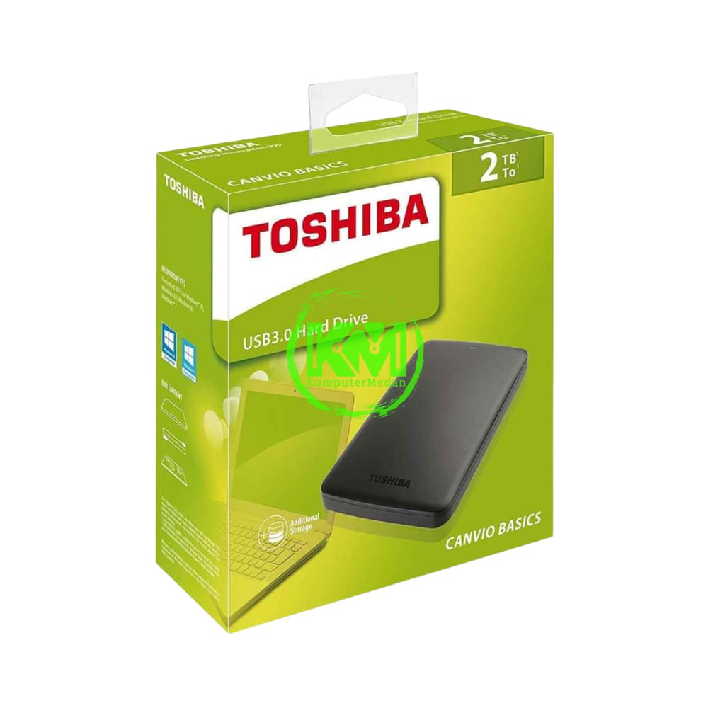 TOSHIBA 2TB EXTERNAL HDD - Image 1