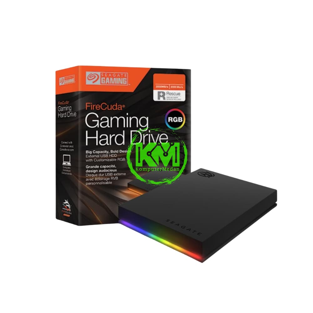 SEAGATE FIRECUDA GAMING 1TB RGB EXTERNAL HDD - Image 1