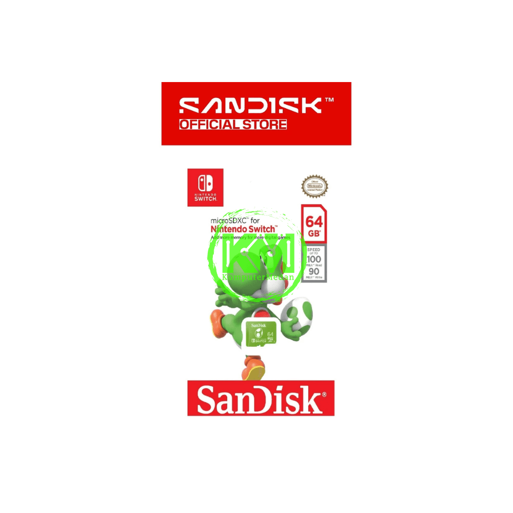 SANDISK MICROSD AND NINTENDO COBRANDED 64GB MEMORY CARD - Image 1