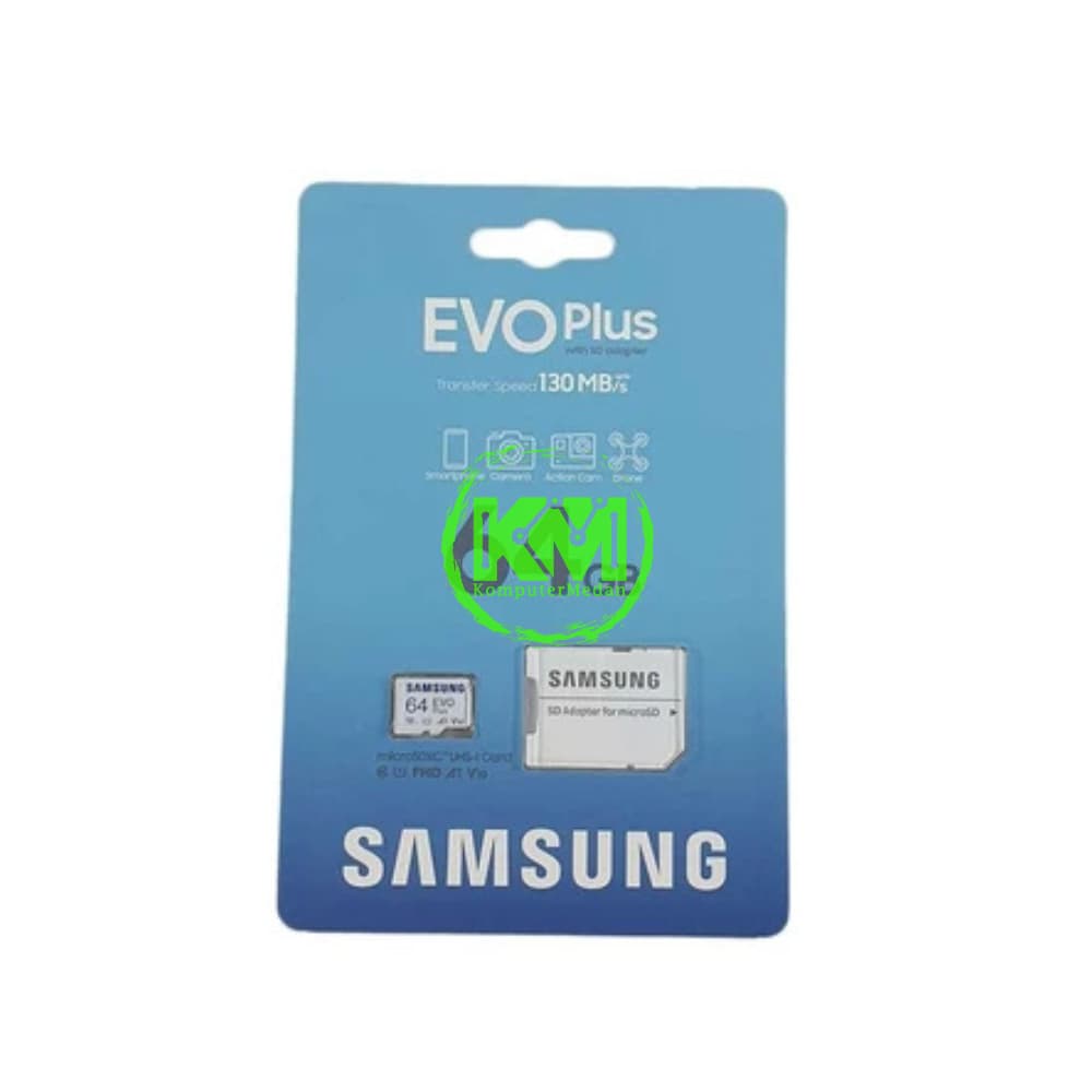 SAMSUNG MICROSD 64GB EVOPLUS 130MB MEMORY CARD