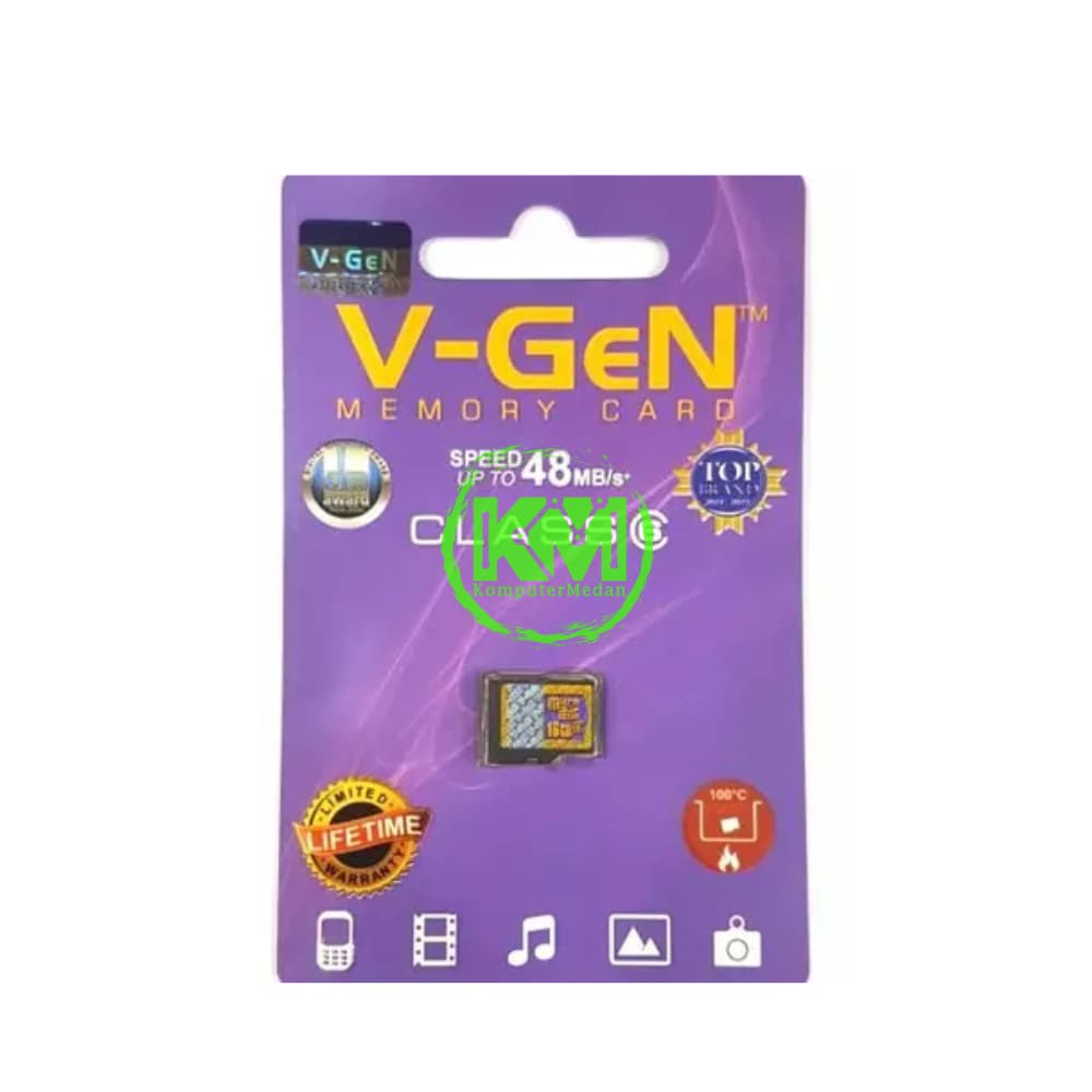 VGEN MICROSD 16GB MEMORY CARD