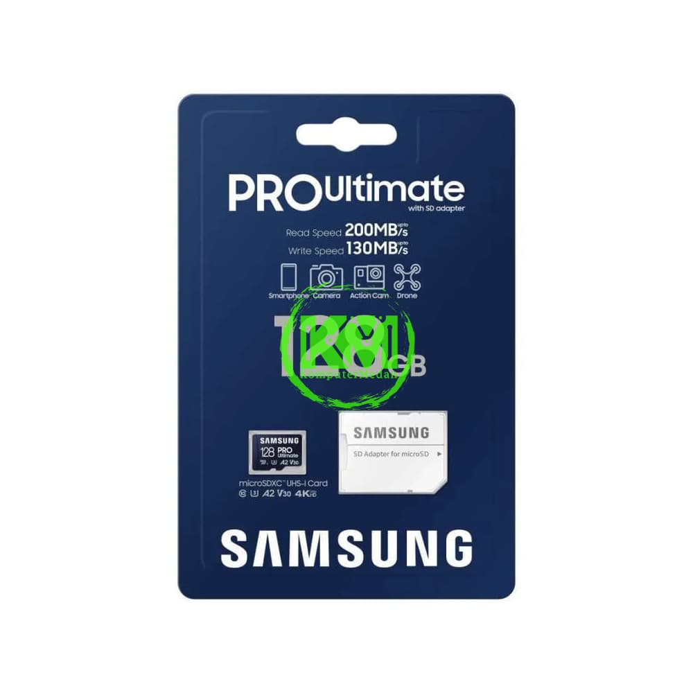 SAMSUNG MICROSD 128GB PRO ULTIMATE 200MB MEMORY CARD