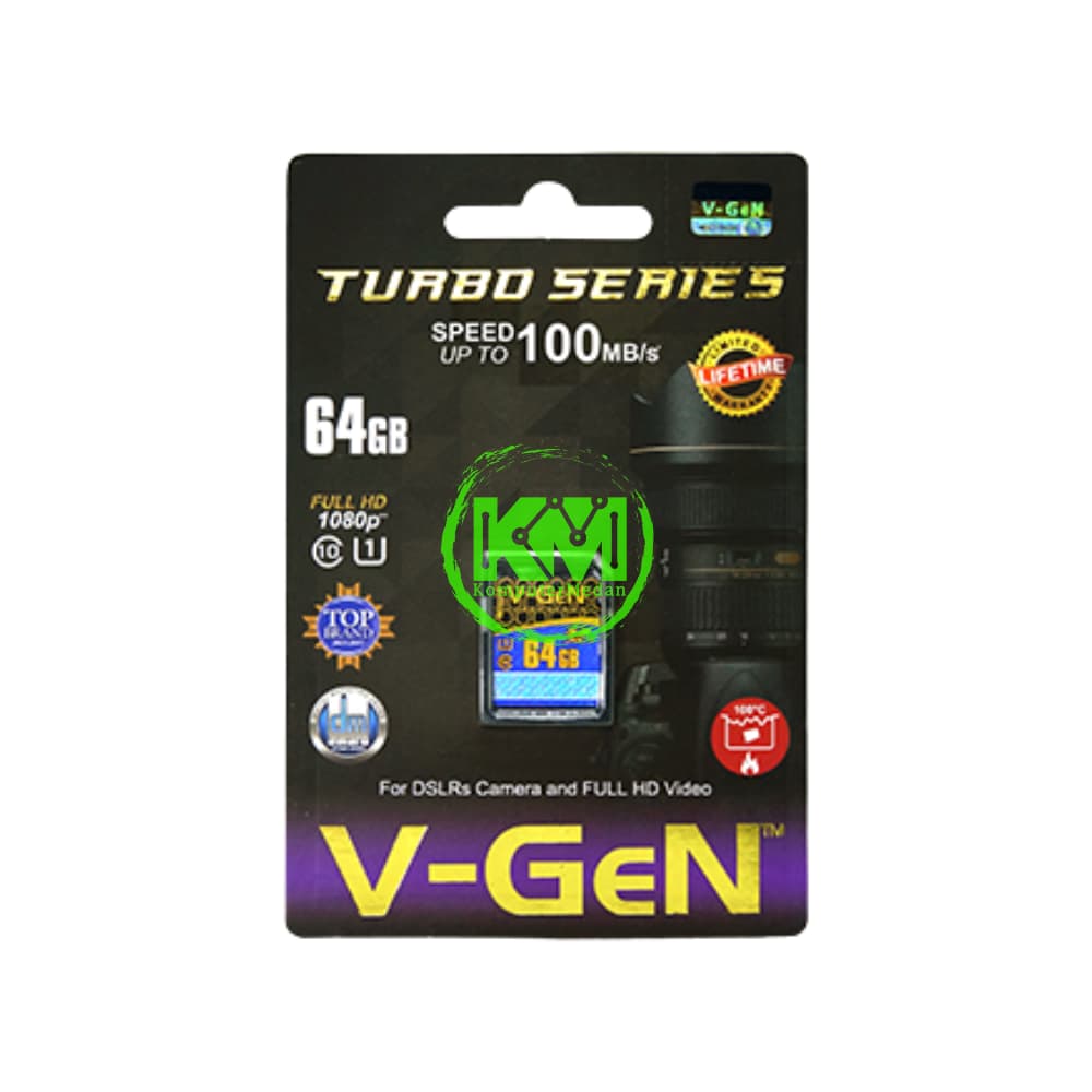VGEN SDCARD 64GB CLASS 10 TURBO SERIES MEMORY CARD