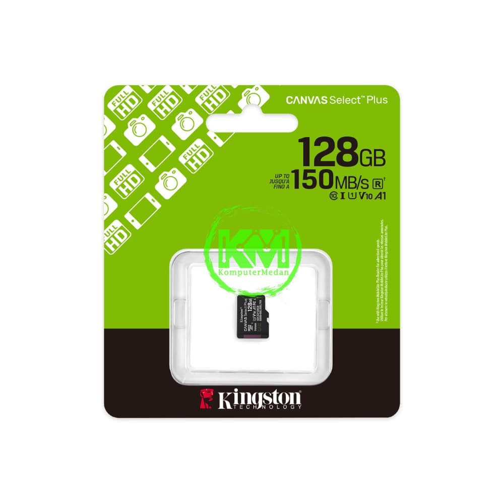 KINGSTON MICROSD CANVAS SELECT PLUS 128GB 150MB MMEORY CARD